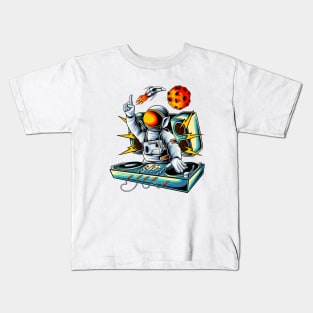 Space Alien Music DJ Kids T-Shirt